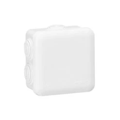 Boîte De Dérivation Carrée - 80x80x45 Mm - Fermeture Par Enclipsage - Blanc LEGRAND