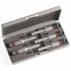 Coffret De 5 Tournevis De Précision Microtech FACOM AEF.J1PB (4 Plats + 1 Cruciforme)