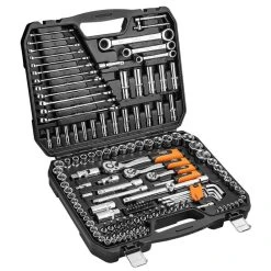 Coffret De Douilles Et Accessoires 1/2-1/4-3/8 NEO TOOLS 08-668 - 156 Pièces