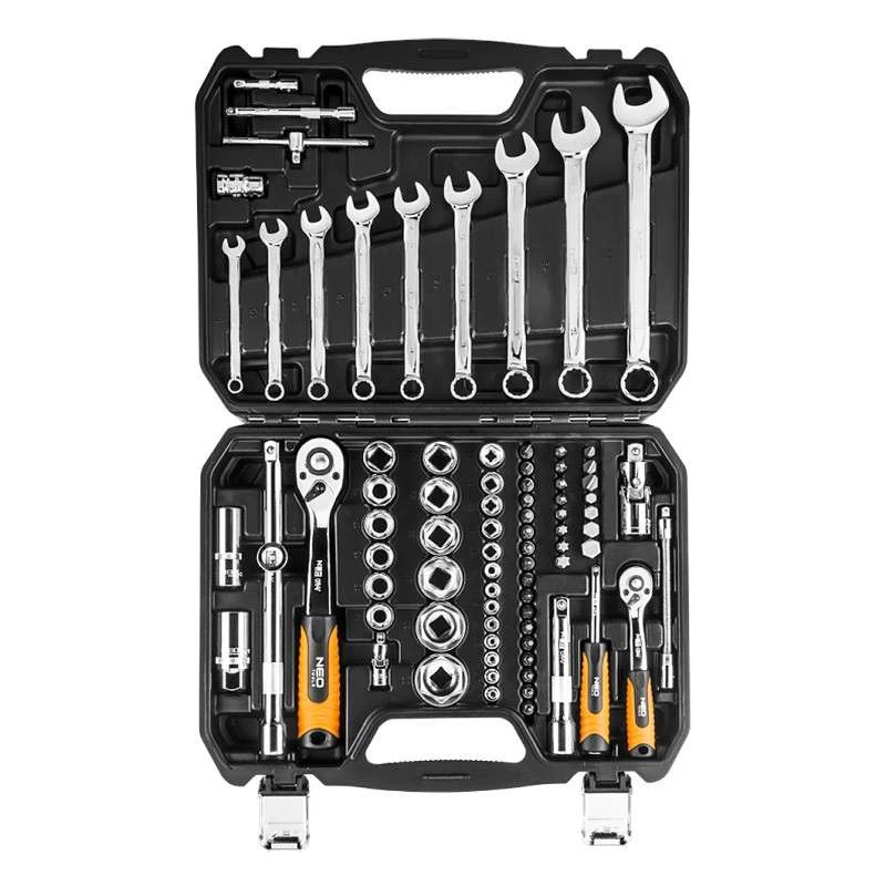Coffret De Douilles Et Clés Mixte 82 Piéces NEO TOOLS 08-672 3 Coffret De Douilles Et Clés Mixte 82 Piéces NEO TOOLS 08-672