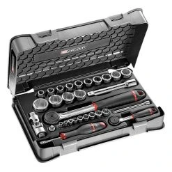 Coffret Mixte Clé à Cliquet + Douilles FACOM RS.161-1PB 1/4"et 1/2"