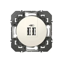 Double Prise USB Dooxie - Blanc LEGRAND
