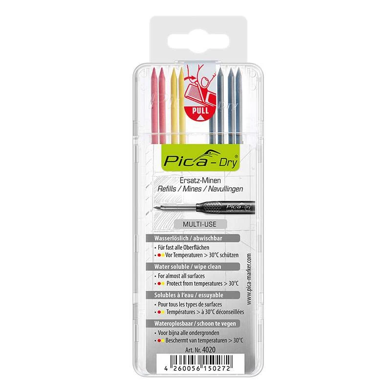 PICA MARKER Etui De 8 Mines De Rechange Couleur PICA-Dry 4020/SB 3 PICA MARKER Etui De 8 Mines De Rechange Couleur PICA-Dry 4020/SB