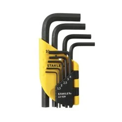Etui De 9 Clés Mâles Courtes Gamme Pro à Têtes Sphériques STANLEY 1-13-929