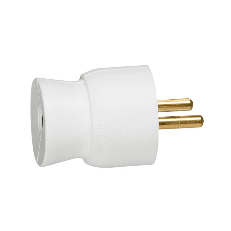 Fiche 2P+T - Mâle - Sortie Droite - 16A - Blanc LEGRAND 3 Fiche 2P+T - Mâle - Sortie Droite - 16A - Blanc LEGRAND