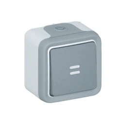 Interrupteur Extérieur Va-et-vient Lumineux - IP55 - Gris LEGRAND