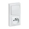 Interrupteur Simple Ou Va-et-vient + Prise 2P+T - Blanc LEGRAND -Grohe Shop interrupteur simple ou va et vient prise 2pt blanc legrand