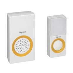 Kit Carillon Radio Sérénité - Sans Fil Et à Piles - Blanc LEGRAND