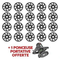 Diam Industries Lot De 10 Plateaux DIAM PNZ Ø125mm + 1 Ponceuse DIAM EBS1802 Offerte