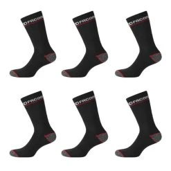 FACOM EPI Lot De 6 Paires De Chaussettes Longues De Travail FACOM FX/1/CHSX6/RED Homme