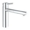 Mitigeur évier CONCETTO GROHE 31129001 - Bec Droit - Douchette Extractible - Chrome -Grohe Shop mitigeur evier concetto grohe 31129001 bec droit douchette extractible chrome