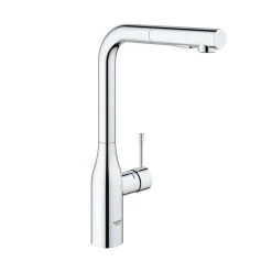 Mitigeur évier ESSENCE GROHE 30270000 - Bec Haut Pivotant - Douchette Extractible - Chrome