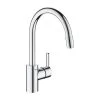 Mitigeur évier FEEL GROHE 30185002 Bec Col De Cygne Pivotant - Chrome -Grohe Shop mitigeur evier feel grohe 30185002 bec col de cygne pivotant chrome