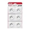 Pack De 6 Prises 2P+T Neptune - Blanc LEGRAND