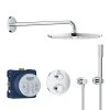 Pack De Douche Encastré GROHTHERM GROHE 34731000 - Mitigeur Rond - Ø 31 Cm & Douchette 3 Jets -Grohe Shop pack de douche encastre grohtherm grohe 34731000 mitigeur rond o 31 cm douchette 3 jets