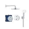 Pack De Douche Encastré GROHTHERM TEMPESTA GROHE 34727000 - Tête Ø 21 Cm + Douchette 2 Jets