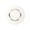 Plaque Dooxie - 1 Poste - Rond - Blanc + Chrome LEGRAND -Grohe Shop plaque dooxie 1 poste rond blanc chrome legrand