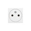 Prise 2P+T à Vis Avec Plaque Mosaïc Blanc LEGRAND