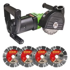Rainureuse DIAM INDUSTRIES EMF150.1 + KIT + 4 Disques Diamant Ø﻿150/22,3