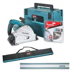 MAKITA MACHINES Scie Circulaire Plongeante MAKITA SP6000J + Rail 1,4 M + Sacoche
