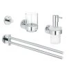 Set De 4 Accessoires Muraux De Salle De Bain ESSENTIALS 2 GROHE 40846001 - Chrome -Grohe Shop set de 4 accessoires muraux de salle de bain essentials 2 grohe 40846001 chrome