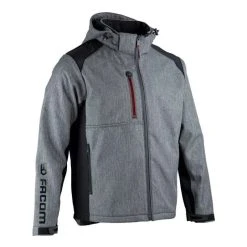 FACOM EPI Veste De Travail Softshell FACOM TRIAL FXWW2020E Bicolore à Capuche Amovible